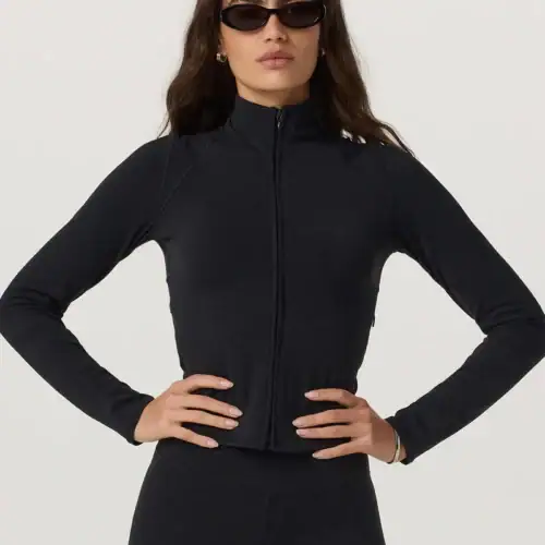 Vuori: allthefeels full zip black